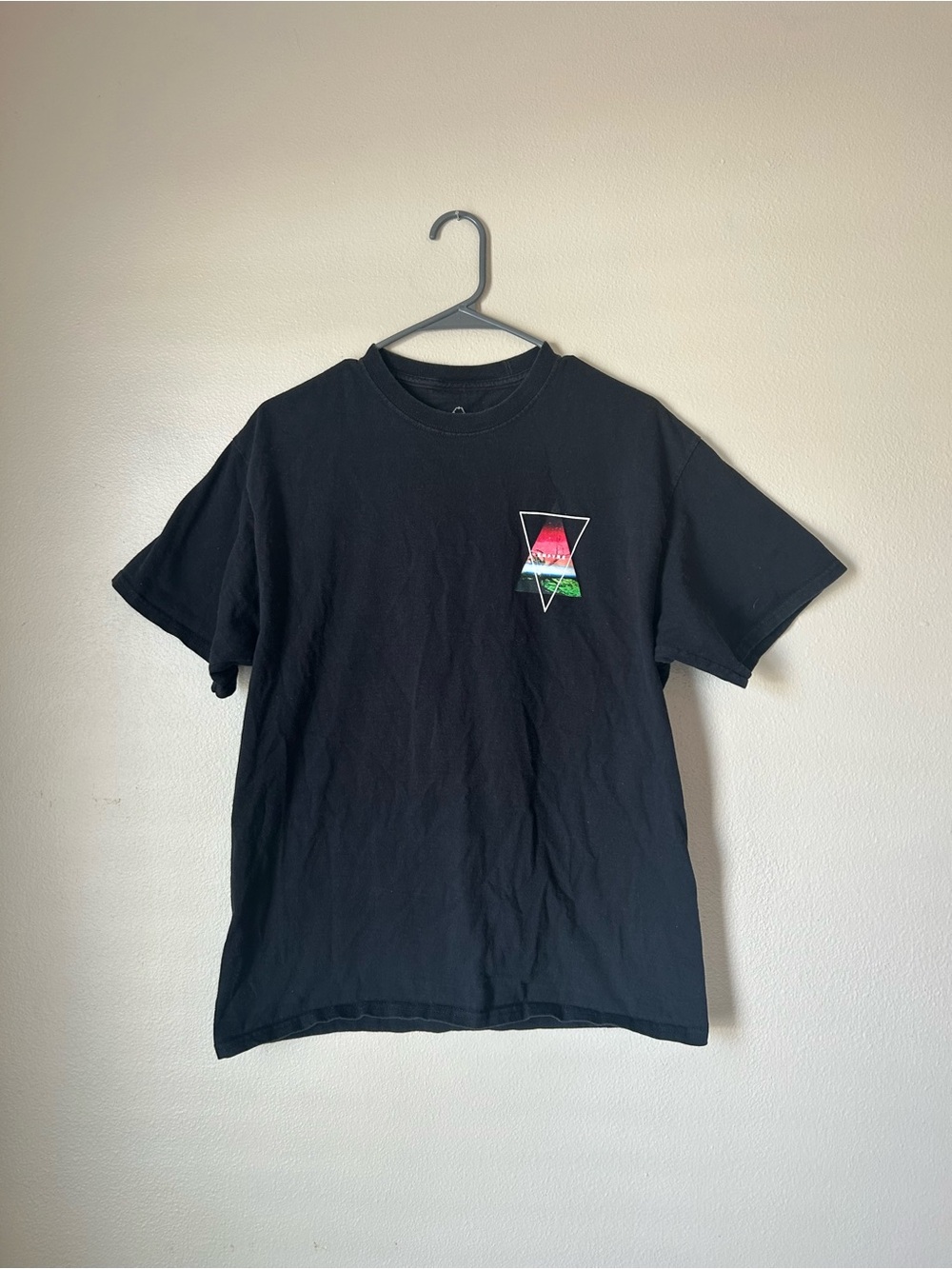 Empyre Black Short-Sleeve Tee with Red & Green Chest Graphic